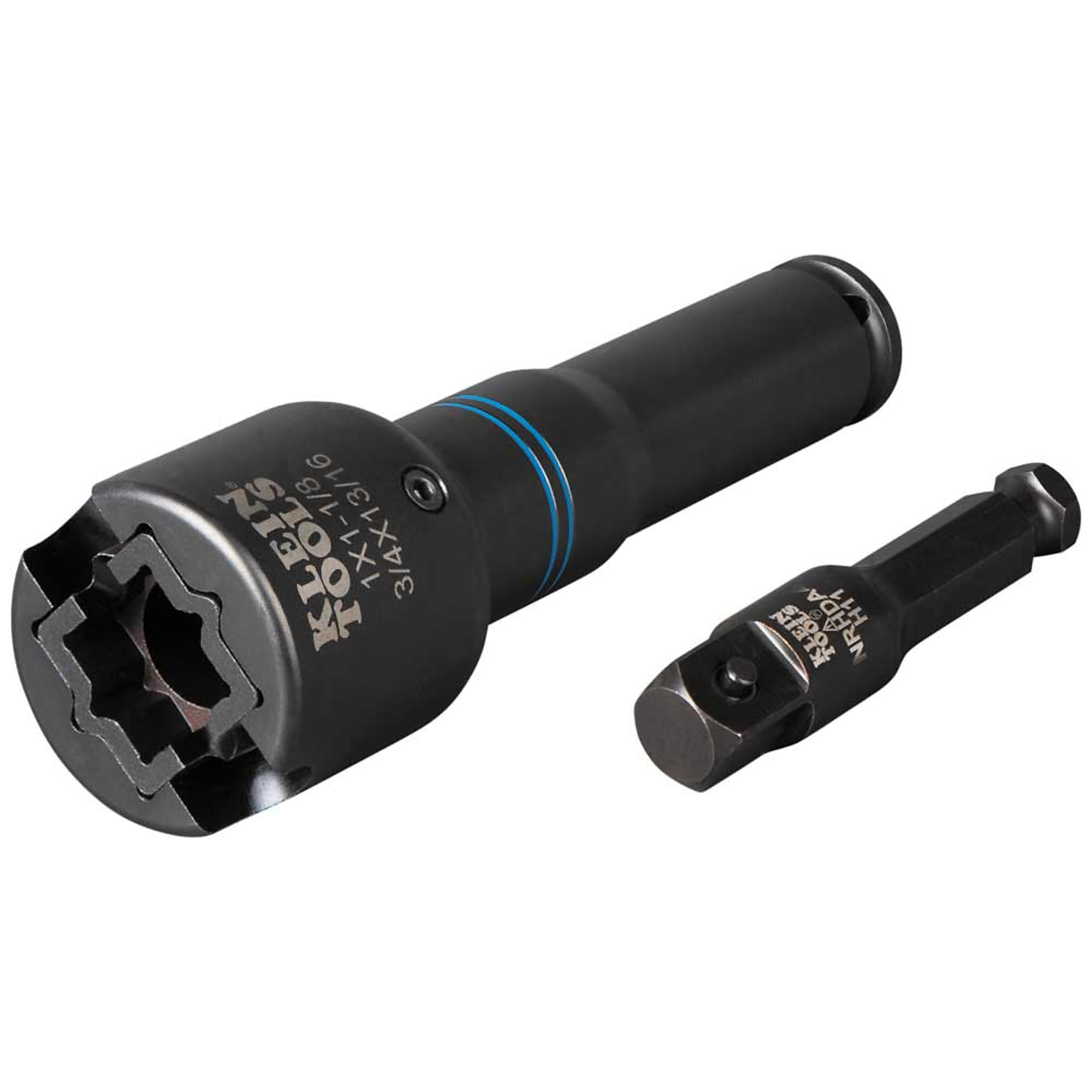 Klein Tools, 6in.-1 Square Impact Socket, Socket Size Multiple in, Drive Size Multiple in, Model# NRHD4